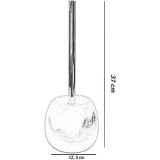 Accessori bagno dispenser portasapone bicchiere  scopino piuma argento