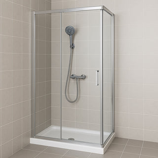 Soffione doccia con tubo flessibile da 1,8 metri e supporto a muro