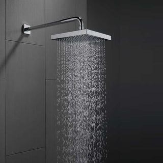 Soffione per doccia  quadrato 10x10cm effetto pioggia nero