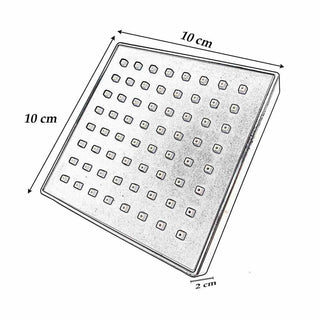 Soffione per doccia  quadrato 10x10cm effetto pioggia nero