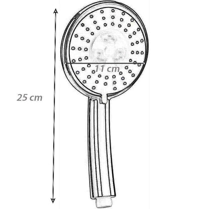 Soffione per doccia multigetto da bagno doccetta a mano a telefono multifunzione universale getto regolabile