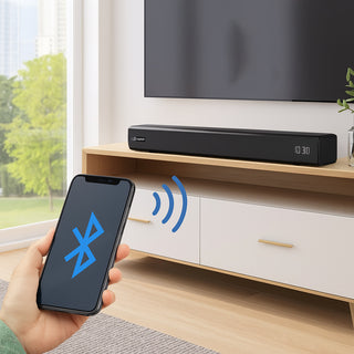 Soundbar ricaricabile 60W bluetooth con orologio radio telecomando