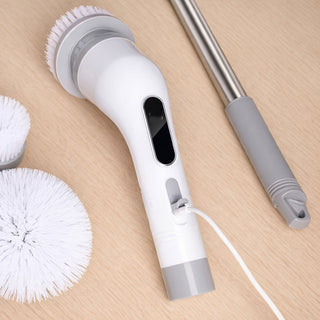 Spazzola elettrica rotante multifuzione con 9 accessori ricaricabile