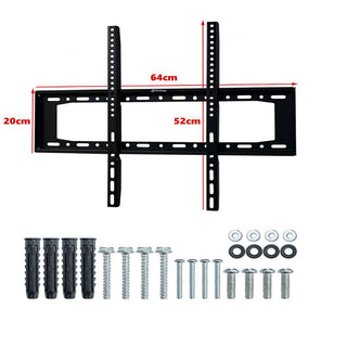 Staffa tv 32” - 80” supporto fisso attacchi vesa 200x200 600x500 mm