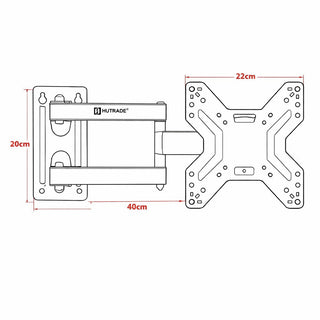 Staffa tv da 14 a 45 pollici attacchi vesa 75x75-200x200 estensibile