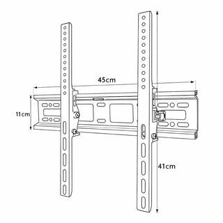 Staffa tv da 26-55 pollici attacchi vesa 100X100-400x400 inclinabile