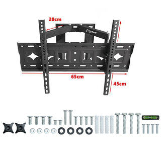 Staffa tv 32"-70” supporto estensibile attacchi vesa 100x100 600x400mm