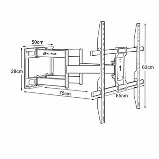 Staffa tv da 50-110 pollici attacchi vesa 200X200-600x400 estensibile