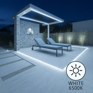 Striscia strip led 1MT interno esterno 12W 220v 6500k 4000k 3000k IP65