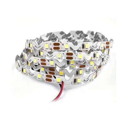 Strip led smd a S curvabile striscia ripiegabile modellabile per formare lettere e curve luce calda 3000k bobina 300 led 12v 5 metri