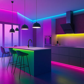 Striscia strip 300 led RGB 35W con telecomando e centralina IP55
