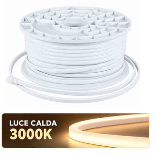 Strip led COB flessibile 13w 1Mt 220V luce 3000k 4000k 6500k IP65