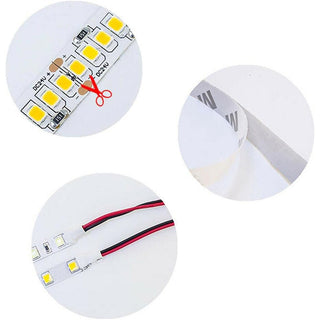 Striscia strip led 2835 24V 5 metri 61 Watt luce fredda calda naturale