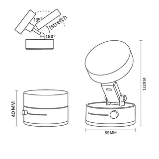 Supporto magnetico con ventosa a vuoto per telefono regolabile 360°