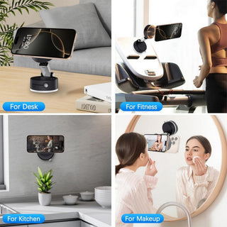 Supporto magnetico con ventosa a vuoto per telefono regolabile 360°