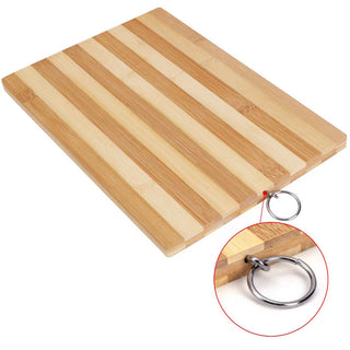 Tagliere rettangolare in legno zebrato con gancio varie misure