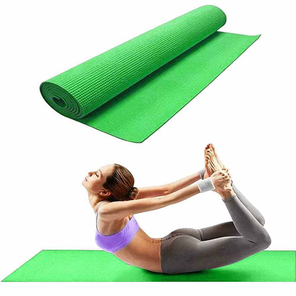 Tappetino yoga 173x61 antiscivolo tappeto palestra fitness aerobica pilates ginnastica spessore 4 mm