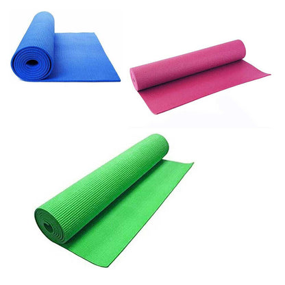 Tappetino yoga 173x61 antiscivolo tappeto palestra fitness aerobica pilates ginnastica spessore 4 mm