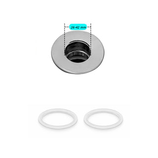 Tappo per lavandino universale POP-UP anti intasamento foro 26-42 mm
