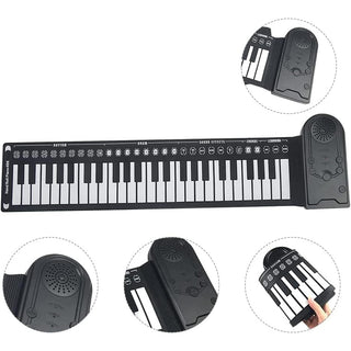 Tastiera musicale in silicone pieghevole 49 tasti  batteria usb