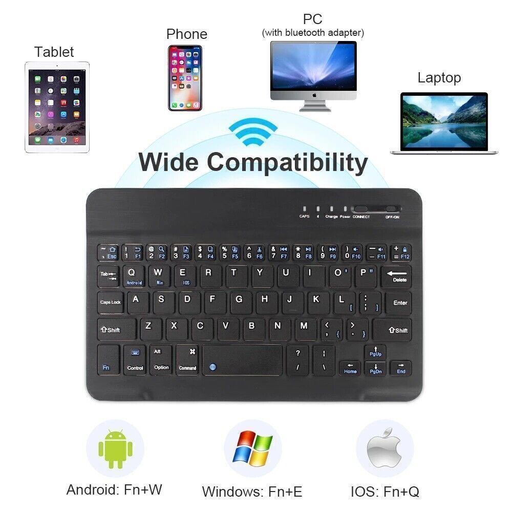 Mini tastiera e mouse bluetooth per cellulari tablet pc tastiera portatile ultra sottile ricaricabile