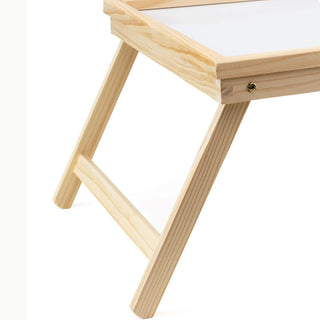 Vassoio colazione da letto tavolino con gambe richiudibili in legno
