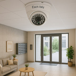 Telecamera dome ahd 3 mpx 48 led Ir infrarossi lente 3,6 mm 1080p
