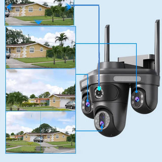 Telecamera WI-FI 4 obiettivi 1 fisso 3 motorizzati zoom 10X 4 MPX