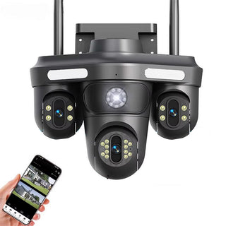 Telecamera WI-FI 4 obiettivi 1 fisso 3 motorizzati zoom 10X 4 MPX
