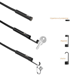 Telecamera endoscopica con sonda 4,3” full hd 1080p 5M  IP67