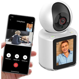 Telecamera WiFi Full HD 1080P con monitor 2,8” con videochiamata