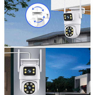 Telecamera wifi doppio obbiettivo motorizzata con zoom App IP66