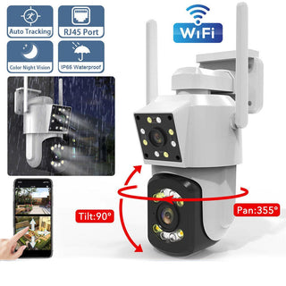 Telecamera wifi doppio obbiettivo motorizzata con zoom App IP66