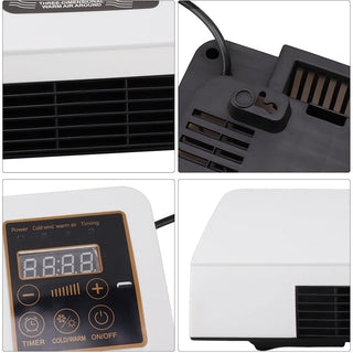 Termoconvettore aria calda fredda 1500W con telecomando caldo bagno