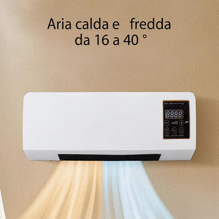 Termoconvettore aria calda fredda 1500W con telecomando caldo bagno