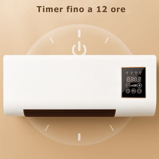 Termoconvettore aria calda fredda 1500W con telecomando caldo bagno