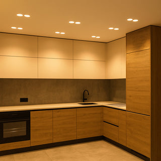 Portafaretto doppio incasso in gesso a scomparsa tondo x faretti GU10