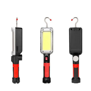 Torcia da lavoro led ricaricabile gancio 20W base calamitata a pinza