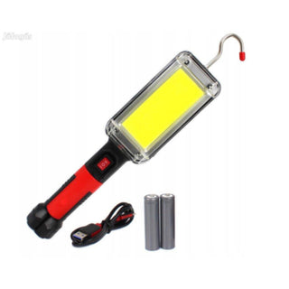 Torcia da lavoro led ricaricabile gancio 20W base calamitata a pinza