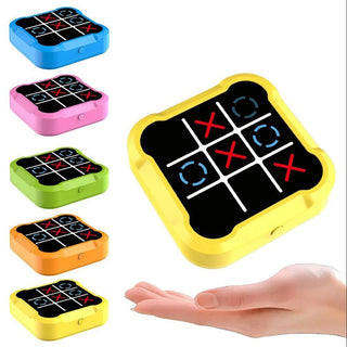 Gioco elettronico portatile Tris 3 in 1 Tic Tac Toe memoria velocità