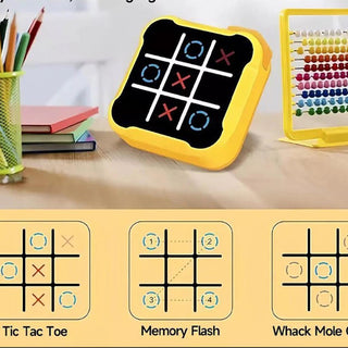 Gioco elettronico portatile Tris 3 in 1 Tic Tac Toe memoria velocità