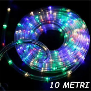 Tubo luminoso a led luci di natale multicolor rgb 8 modalità di giochi