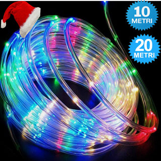 Tubo luminoso a led luci di natale multicolor rgb 8 modalità di giochi