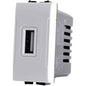 Modulo presa USB da muro per placca cassetta 503 compatibile con living light international air 5V