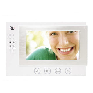 Videocitofono lcd 7" monofamiliare/bifamiliare 4 fili con infrarossi