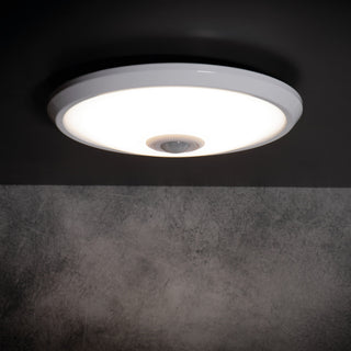 Plafoniera led con sensore di movimento 15 watt luce fredda 6500k