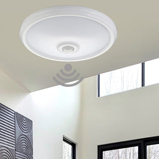 Plafoniera led con sensore di movimento 15 watt luce fredda 6500k