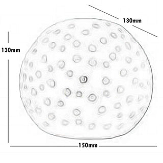 Applique a parete in gesso traforato tondo doppia emissione di luce G9