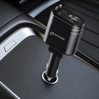 Adattatore accendisigaro 2 cavi retrattili 12/24V 25W porta USB-A USB-C