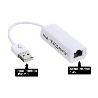 Adattatore USB 2.0 a LAN collegamenti cavo ethernet RJ45
